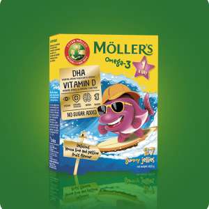 <span class="title-bold">Möller's Omega-3 Jelly Fish - gumene ribice, ukus marakuje</span>